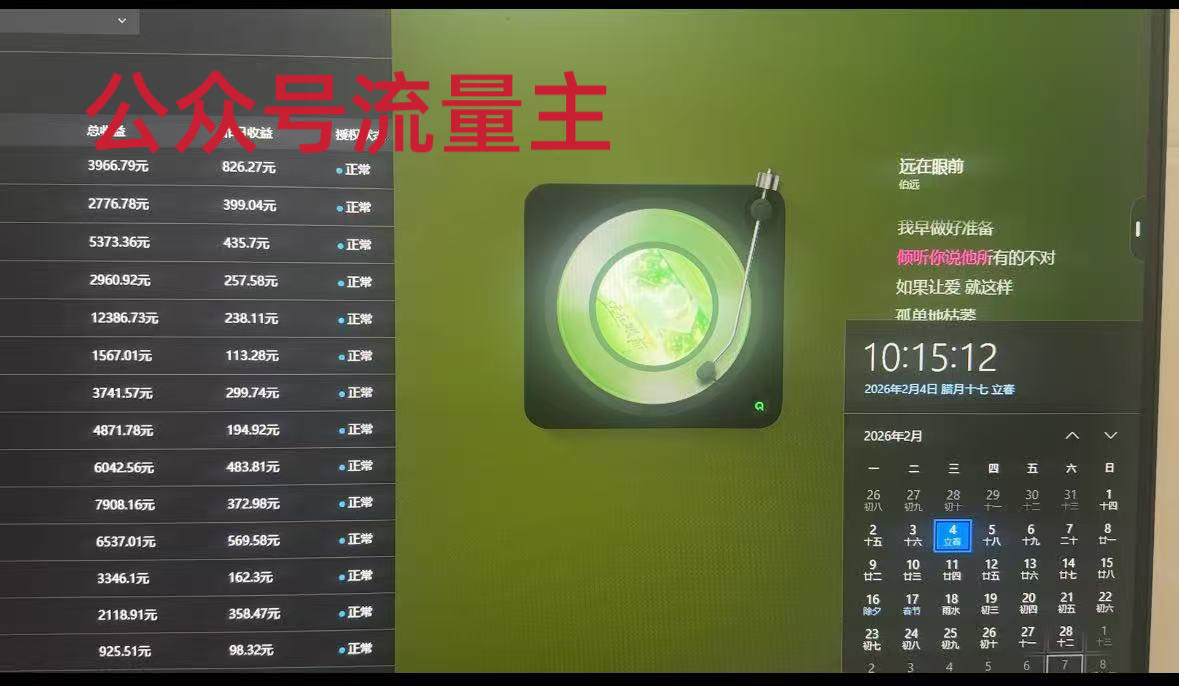 陈健找合伙人公众号流量主托管五五分成项目，日利*