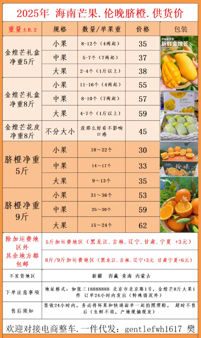 樊先生应季水果产地直发 海南金煌芒 伦晚脐橙 哈密瓜 赣南脐突尼斯软籽石榴等