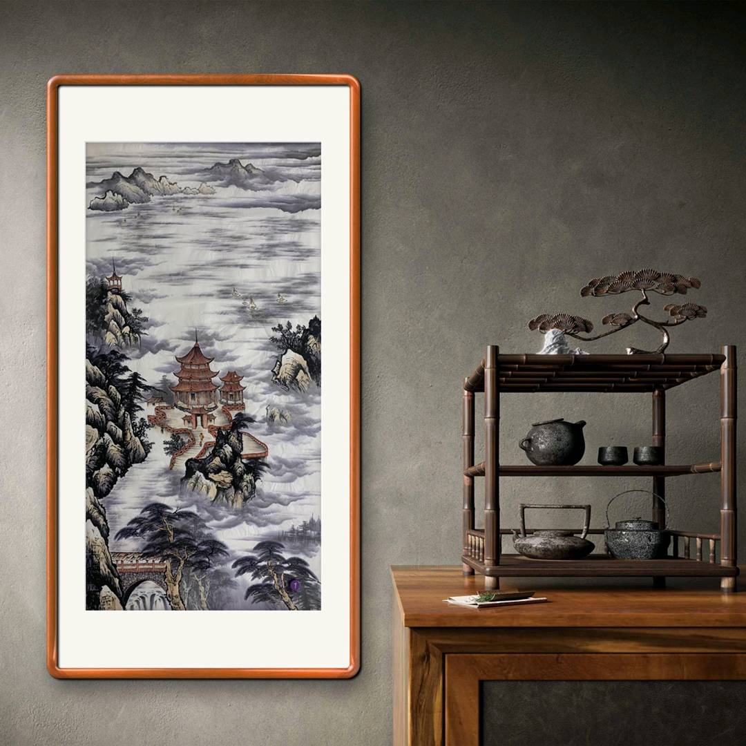 王博品牌货源提供国画装饰画供应链，可扶持开店，直播带货或者视频带货均可