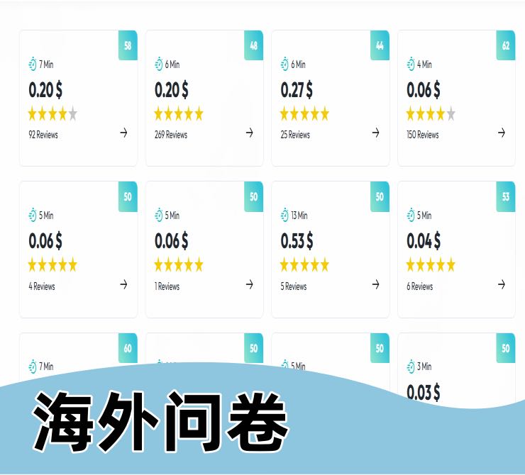刘女士其他供需海外调查问卷0元学 居家* 人人可做