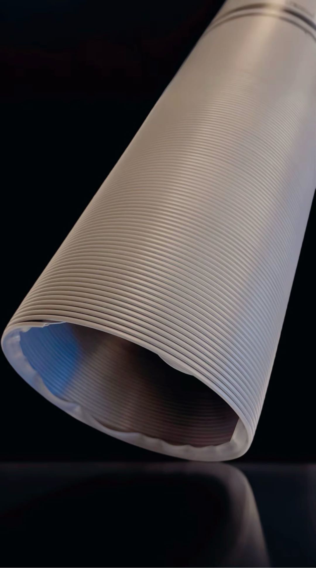 潘康康品牌货源移动空调伸缩风管 白色PP塑料波纹管 通风排风软管源头厂货