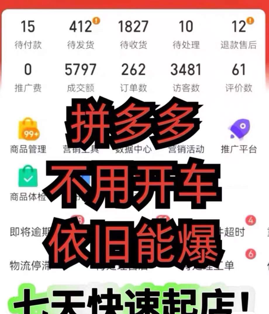李先生找合伙人拼多多店铺合伙人，不收费！只合作！你出店铺，我负责运营，项目稳定长久