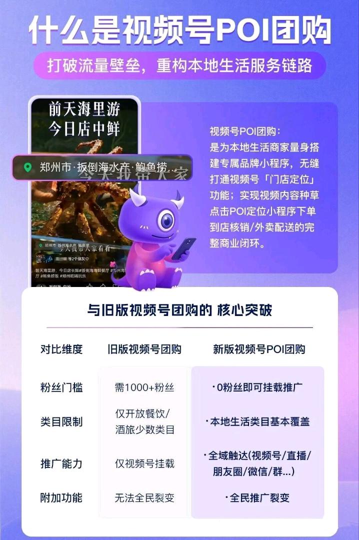 崔寒地推项目微信视频号poi团购商家入驻开通