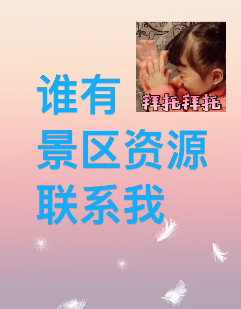 颜先生其他供需有文旅项目，景区一手资源的加