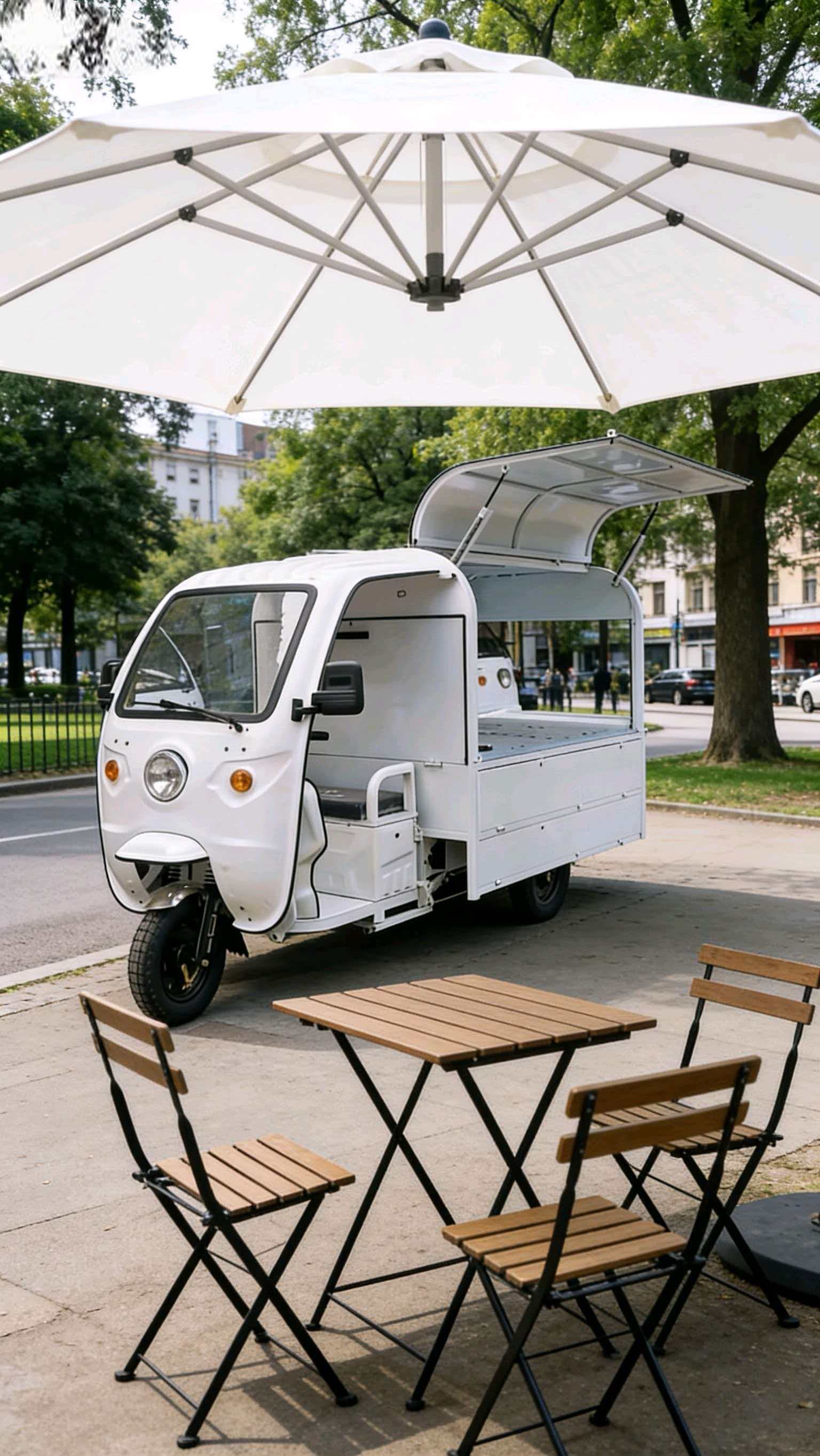 杨先生寻找地摊连锁合伙人，米其林主厨设计，已部分投入市场，月收益450元/辆