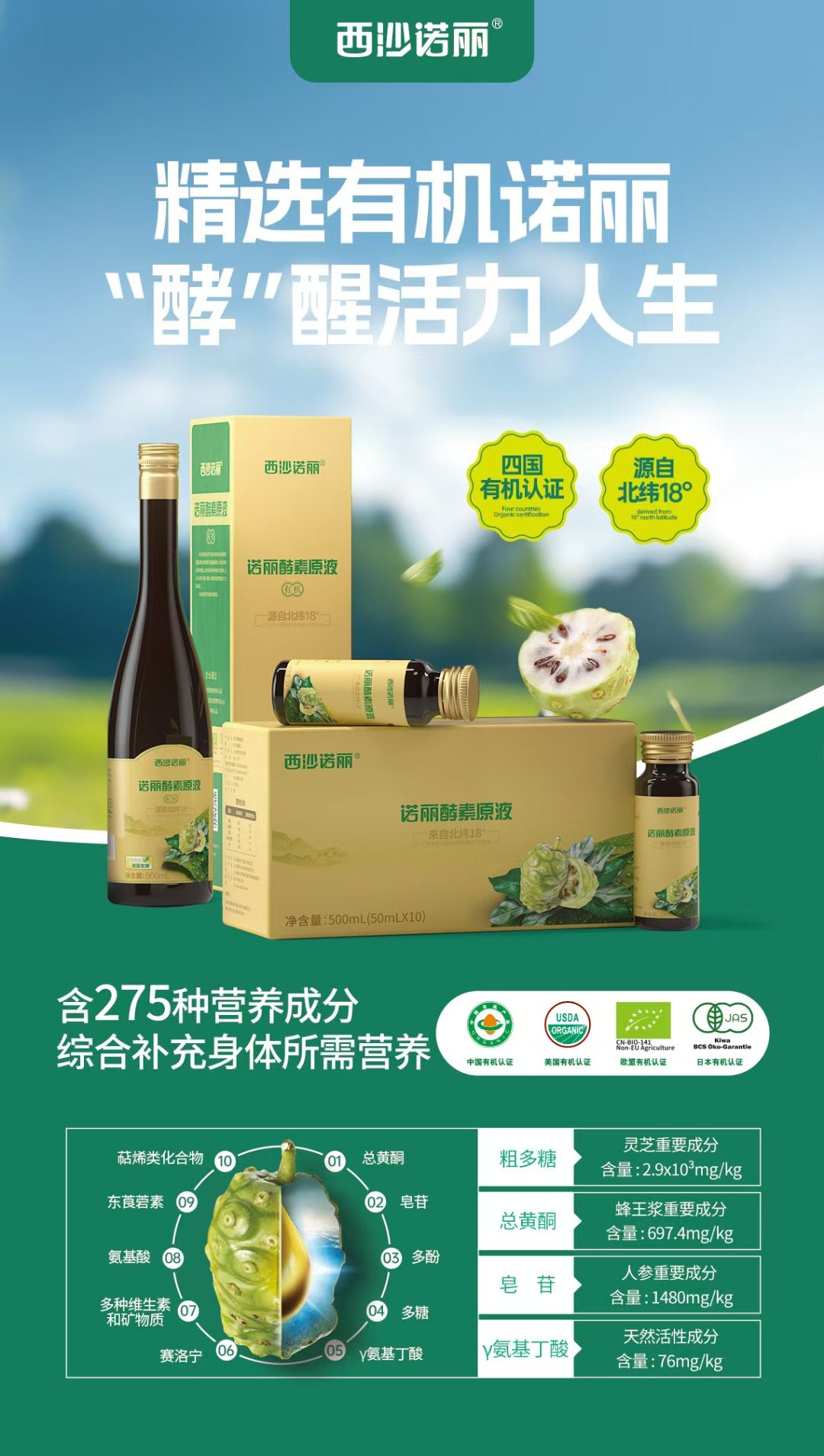 何琼英品牌货源源头厂家，提供四国有机诺丽系列产品
寻找资源，合作共赢