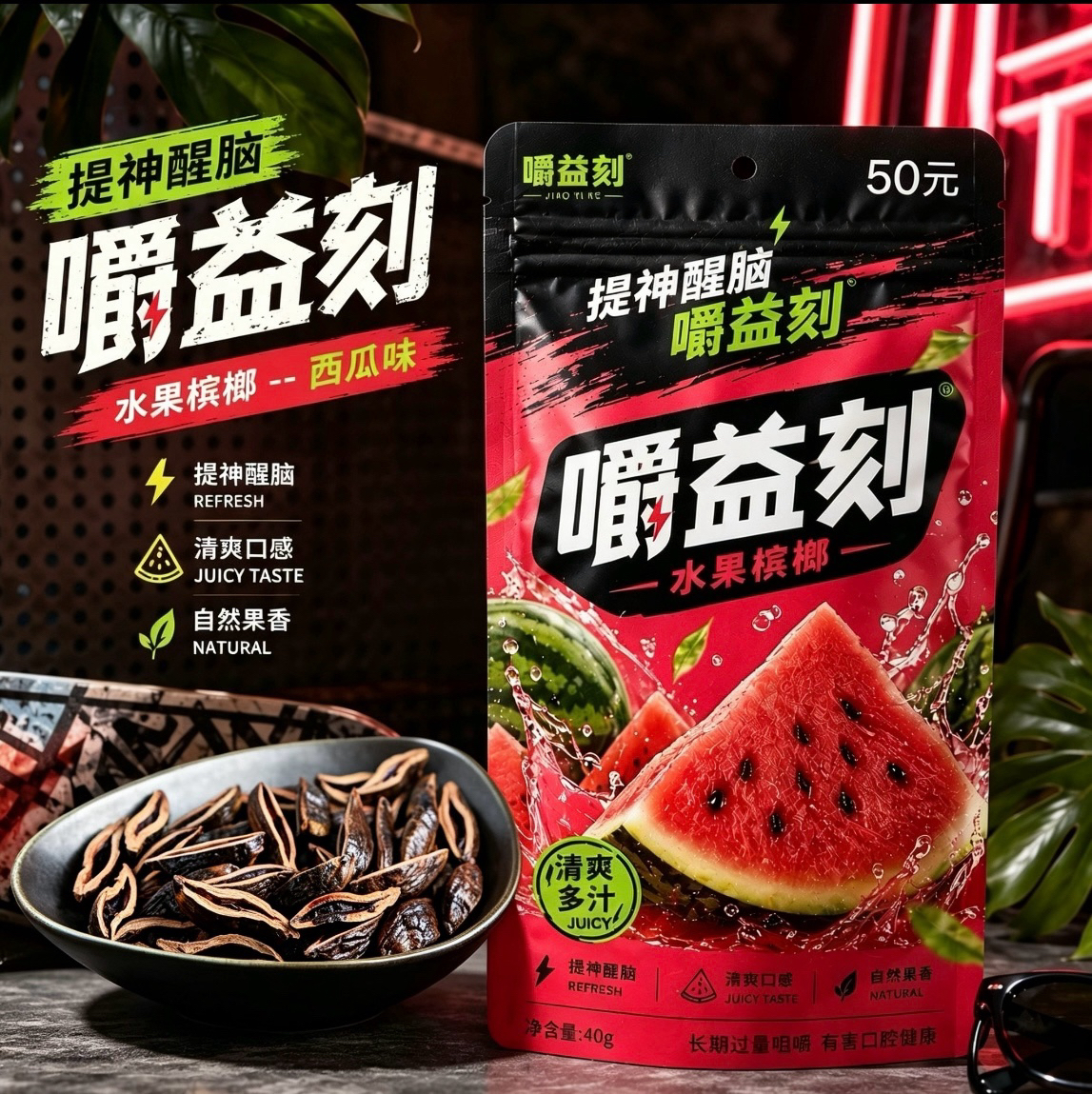 李宏伟嚼益刻果味槟榔供货商诚寻全国渠道合作，区域授权+批量供货