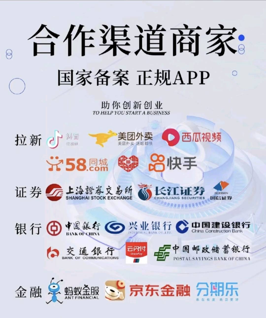 郭鑫帅找合伙人App官方拉新平台上千款纯绿色资源，可以工作室地推或网推，