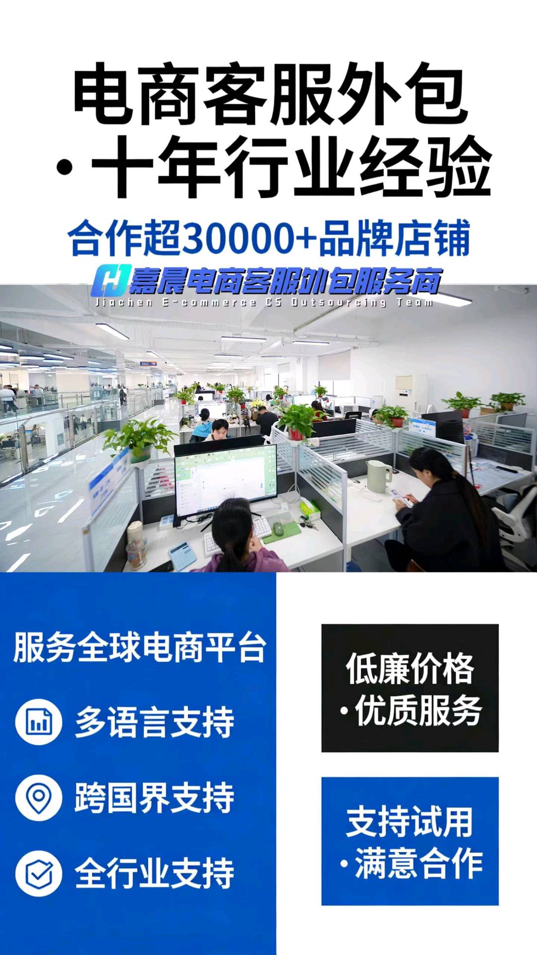 刘敏找合伙人跨境电商客服外包服务