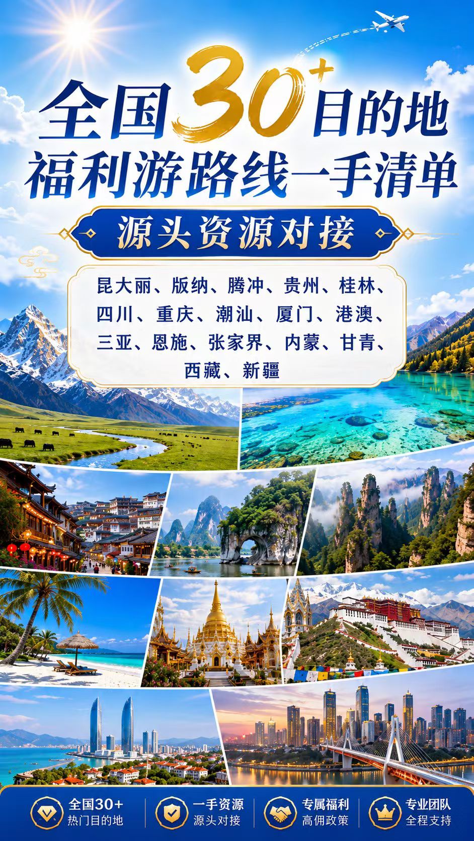 袁旺弟找合伙人抖音旅游1－2折源头直供拿货30成本卖299或者更高