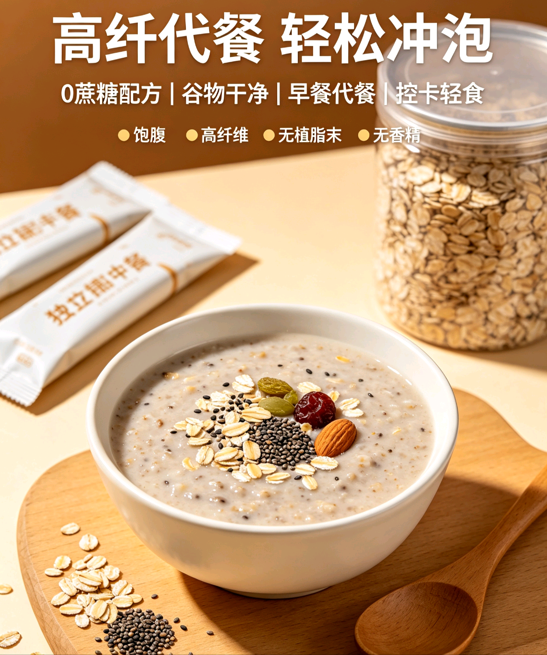 蒋广好品牌货源源头工厂全品类燕麦片，纯佣合作招直播达人、电商分销、实体店渠道