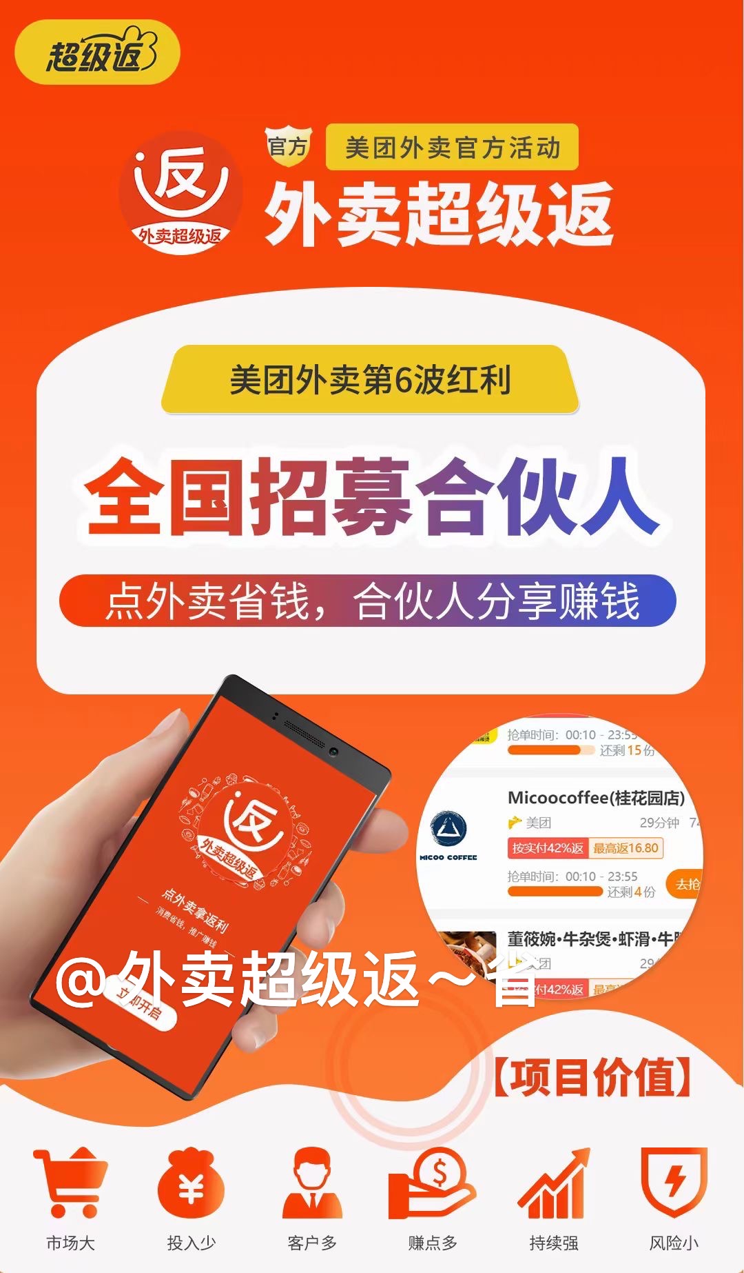万先生找合伙人本地生活服务 美团外卖，饿了么，官方推广平台，招募全国城市合伙人