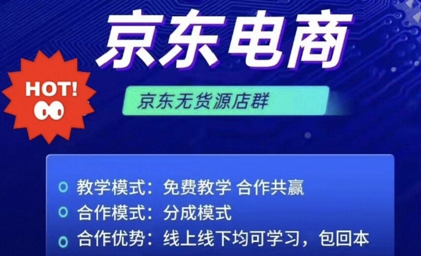 廖先生找合伙人京东新手开店无货源对接一件代发模式,自然流低成本起店从零到一全流