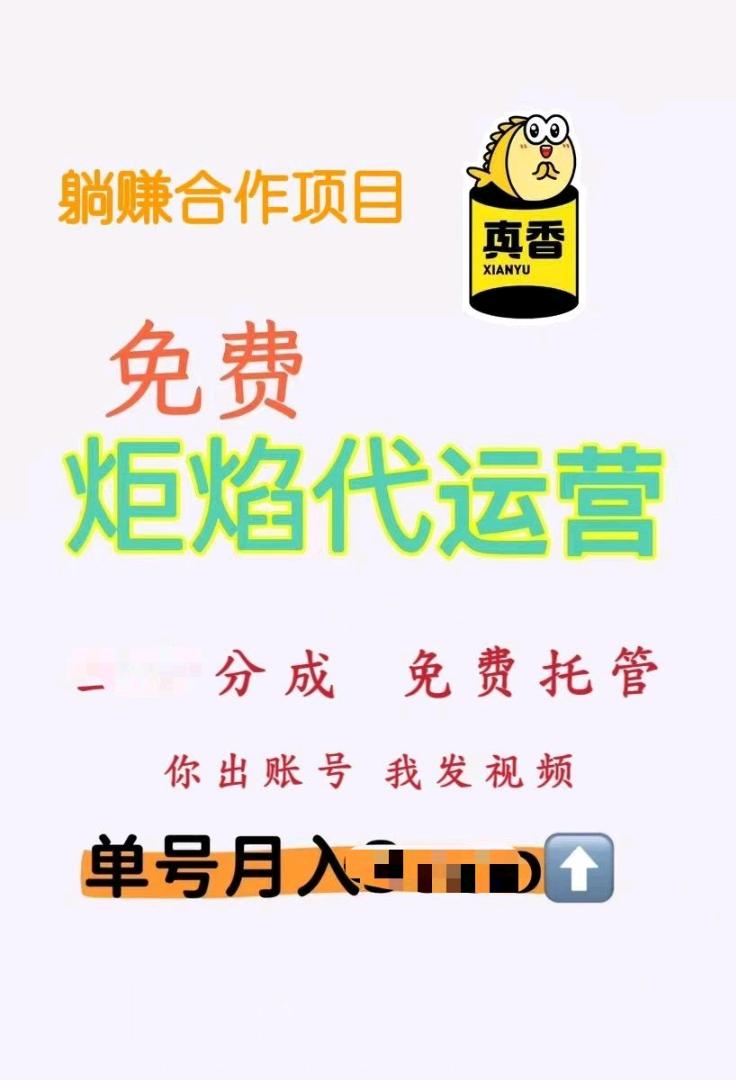 张先生其他供需头条+炬焰双平台 零成本懒人副业，半托管+全托管一起赚!