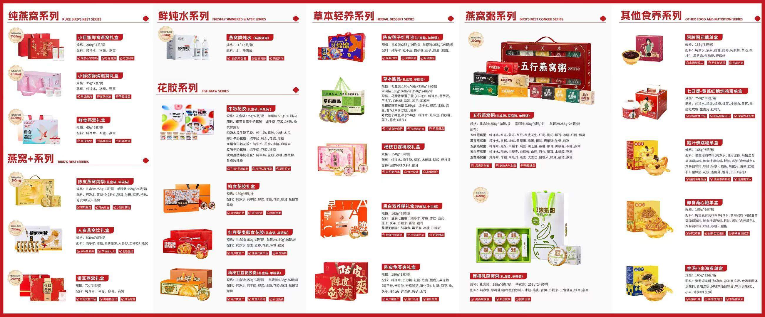 谭海金品牌货源燕窝粥食品工场寻代理 oem贴牌