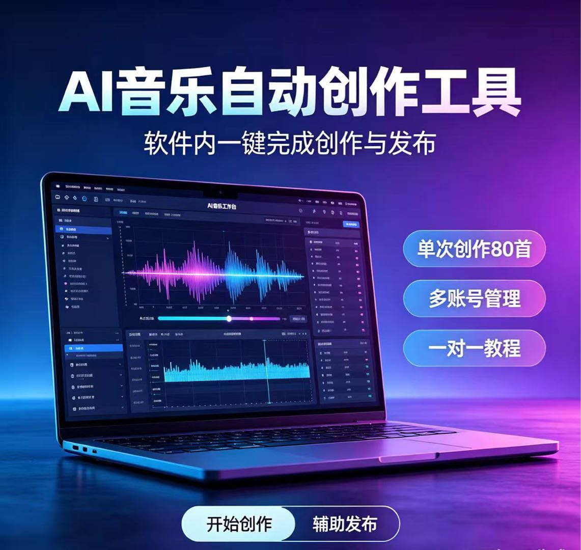 杨松其他供需AI音乐，一键创作一键发布，可矩阵