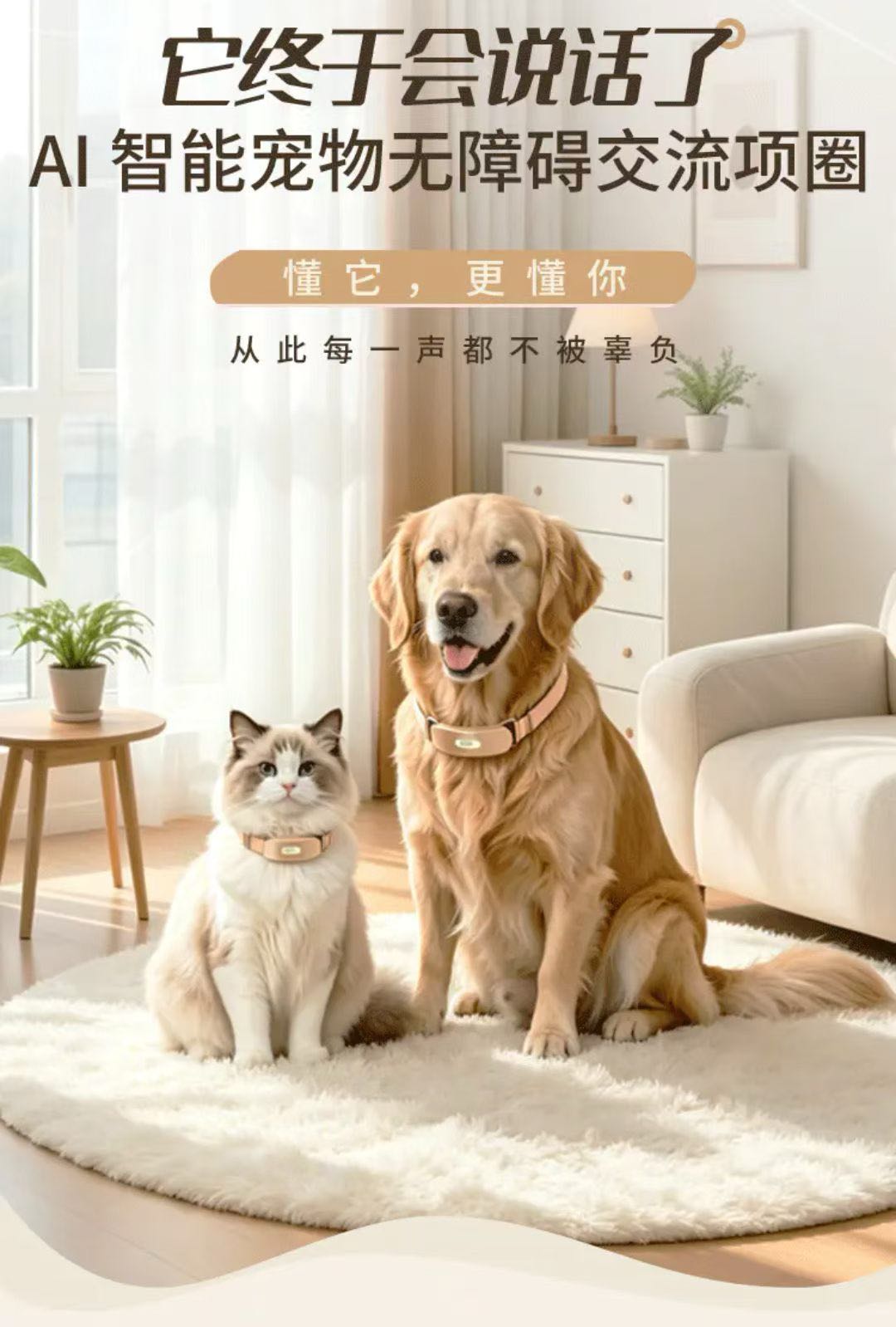 王先生找合伙人智能宠物项圈/实现人宠无障碍沟通翻译/0费用/