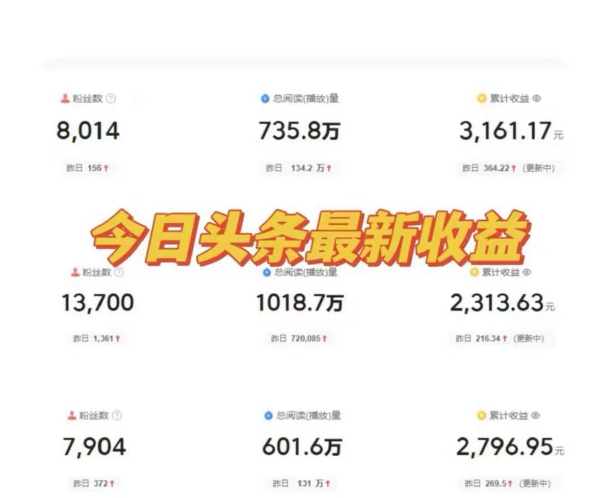 周女士找合伙人今日头条视频代发代运营、合作不收押金、分成模式每周都有收益