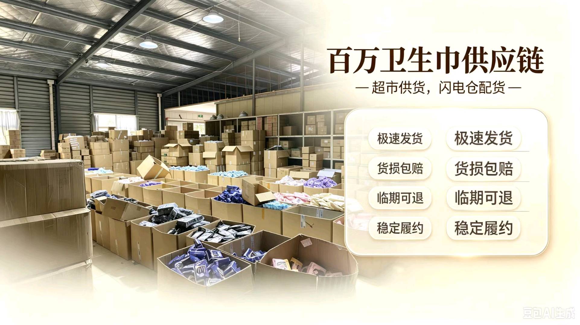 闫中伟找合伙人女性卫生巾日化供应链招代理