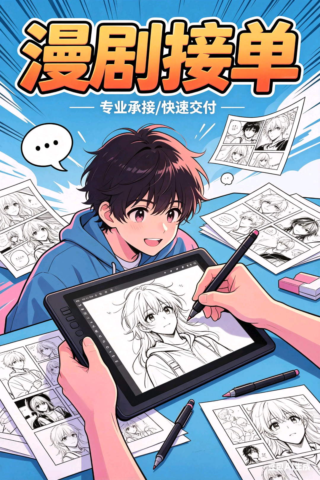 罗杰漫剧制作 长期供货
专业漫剧 高效出片
漫剧接单 诚信合作