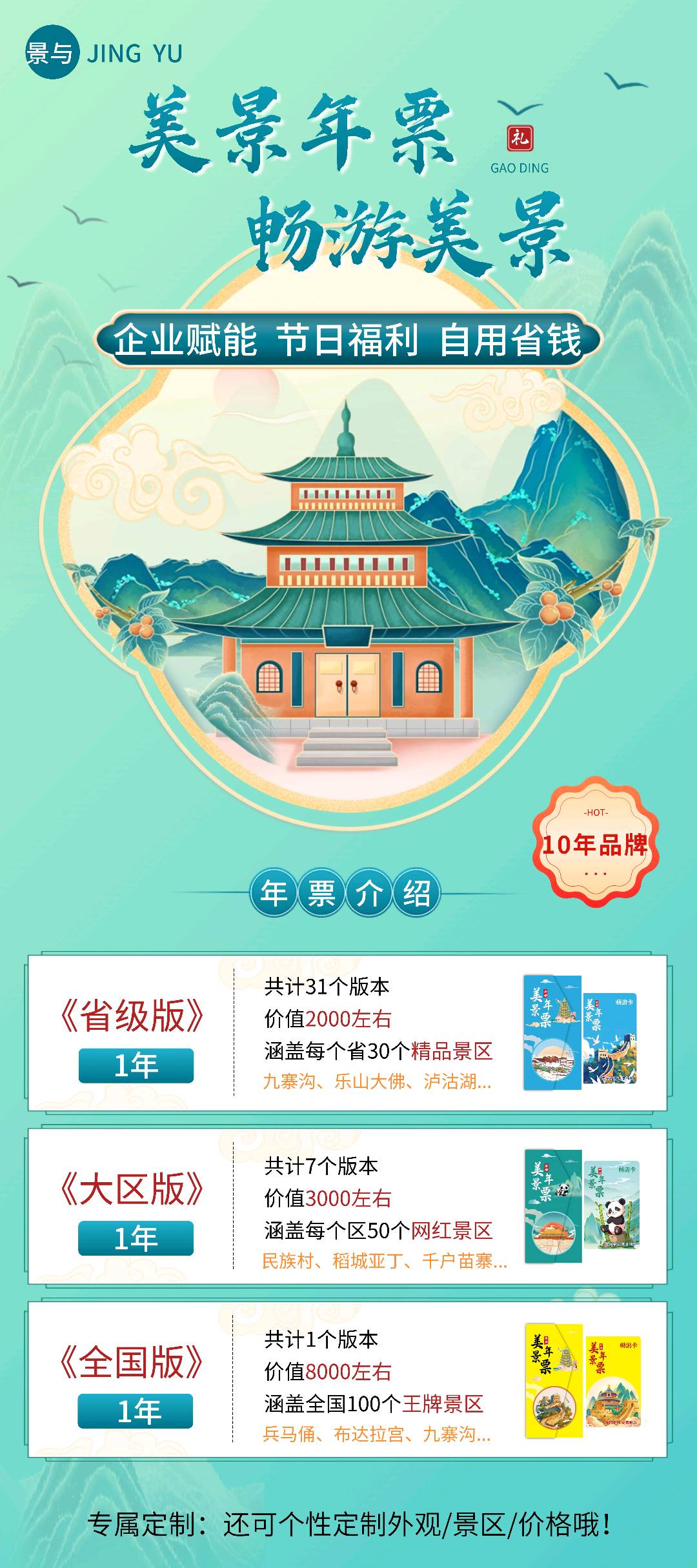 刘志建异业合作提供全国文旅年票方案，寻求有企业，单位，员工福利营销需求的礼品伴手礼等
