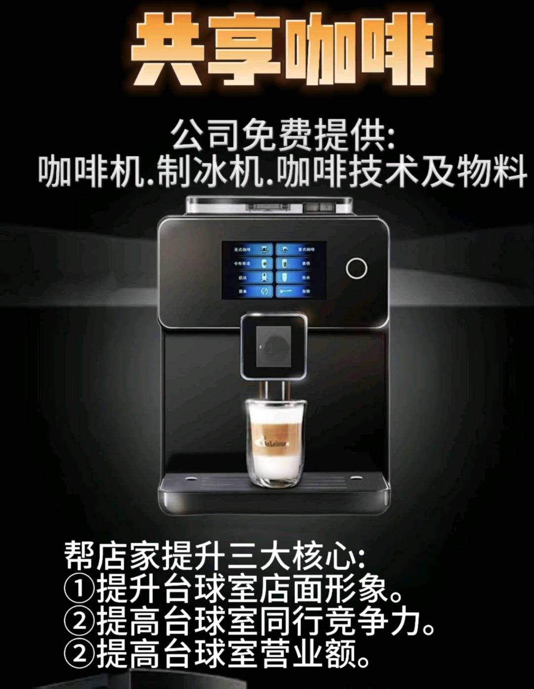 李朋找合伙人共享咖啡机