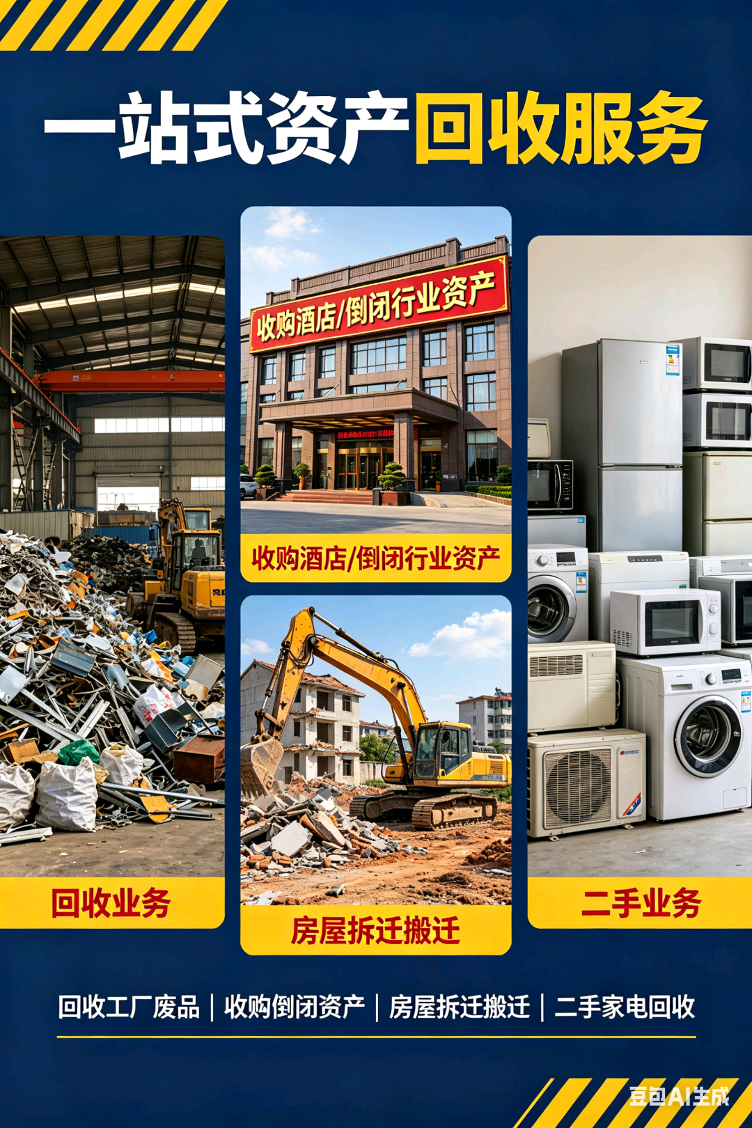 谢添福其他供需
工厂搬迁废旧物品回收