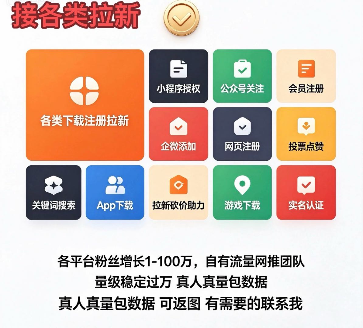 刘先生提供多渠道推广资源，自有私域流量超200万，寻求一切拉新新增项目