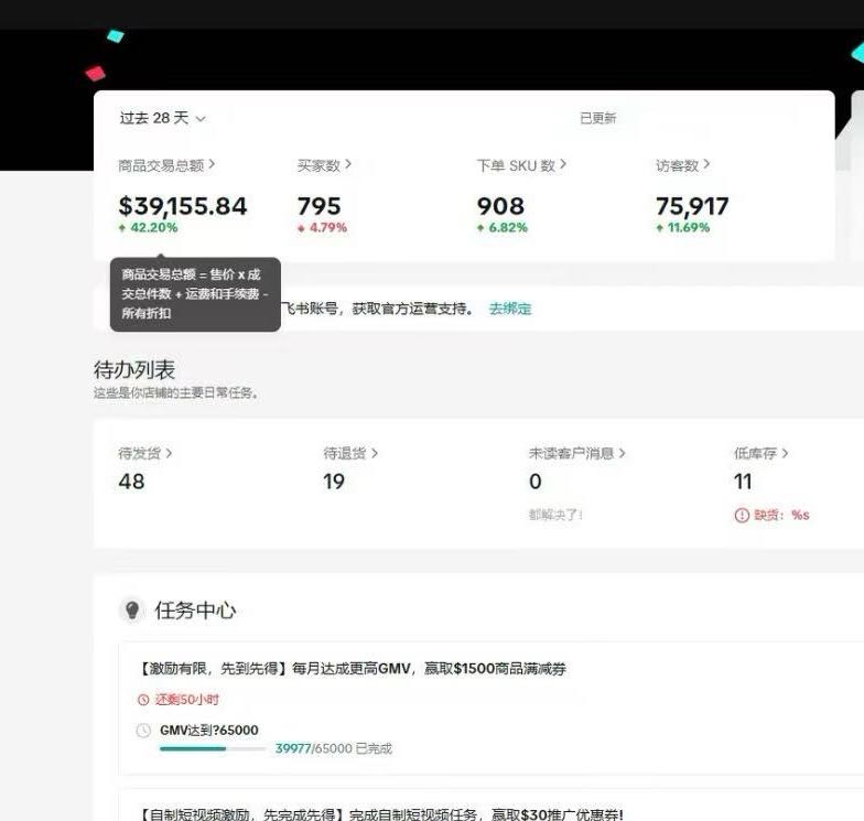 张先生找合伙人赚美刀！TikTok跨境电商，单店月入*