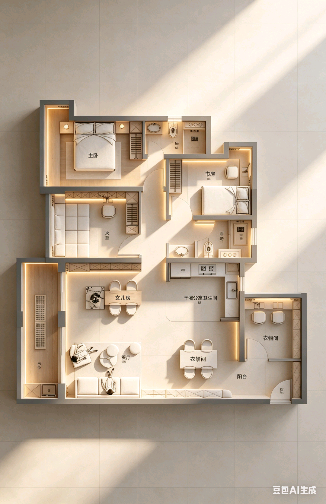 龙江云室内CAD施工图代画