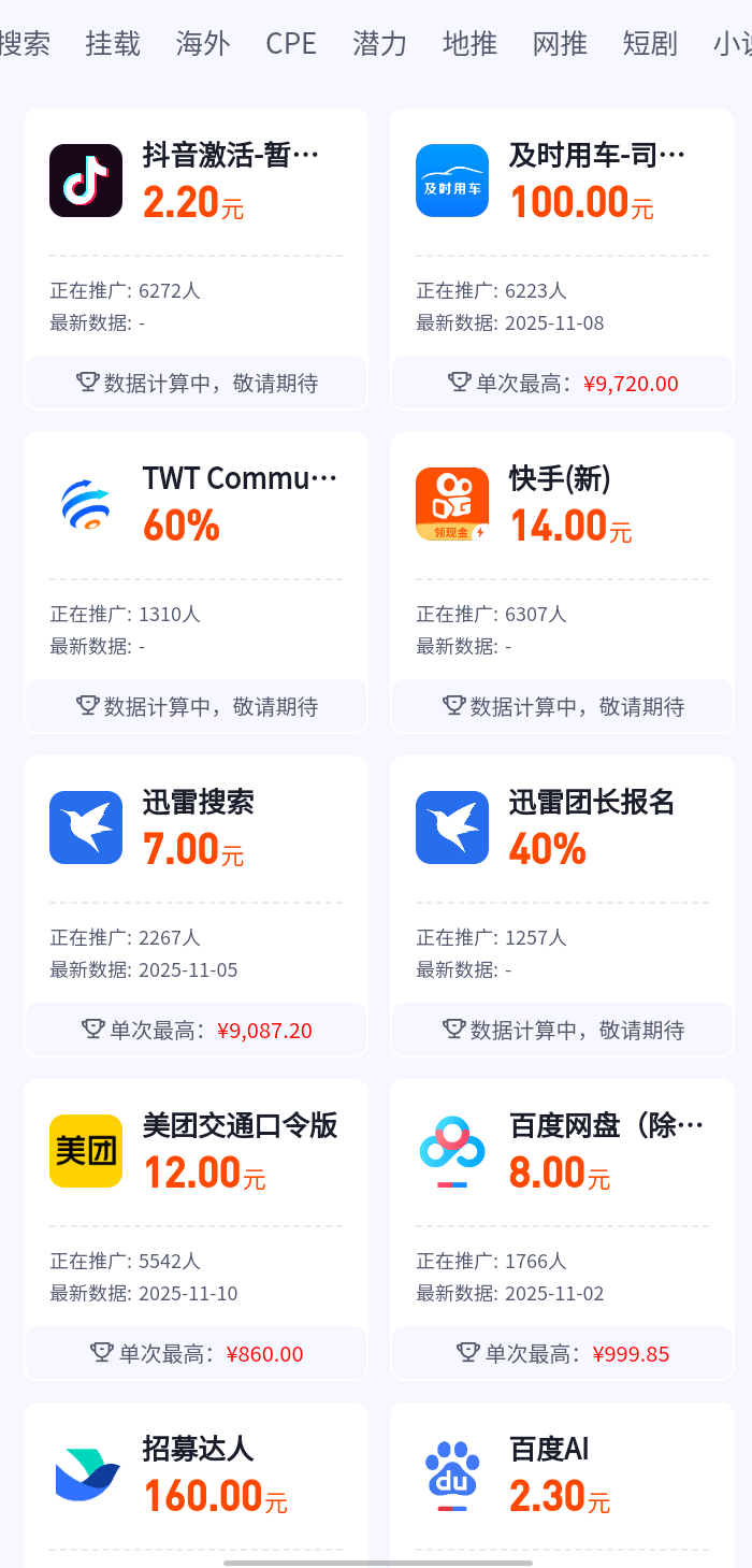 高祥武其他供需短剧国内，国外推广，App拉新