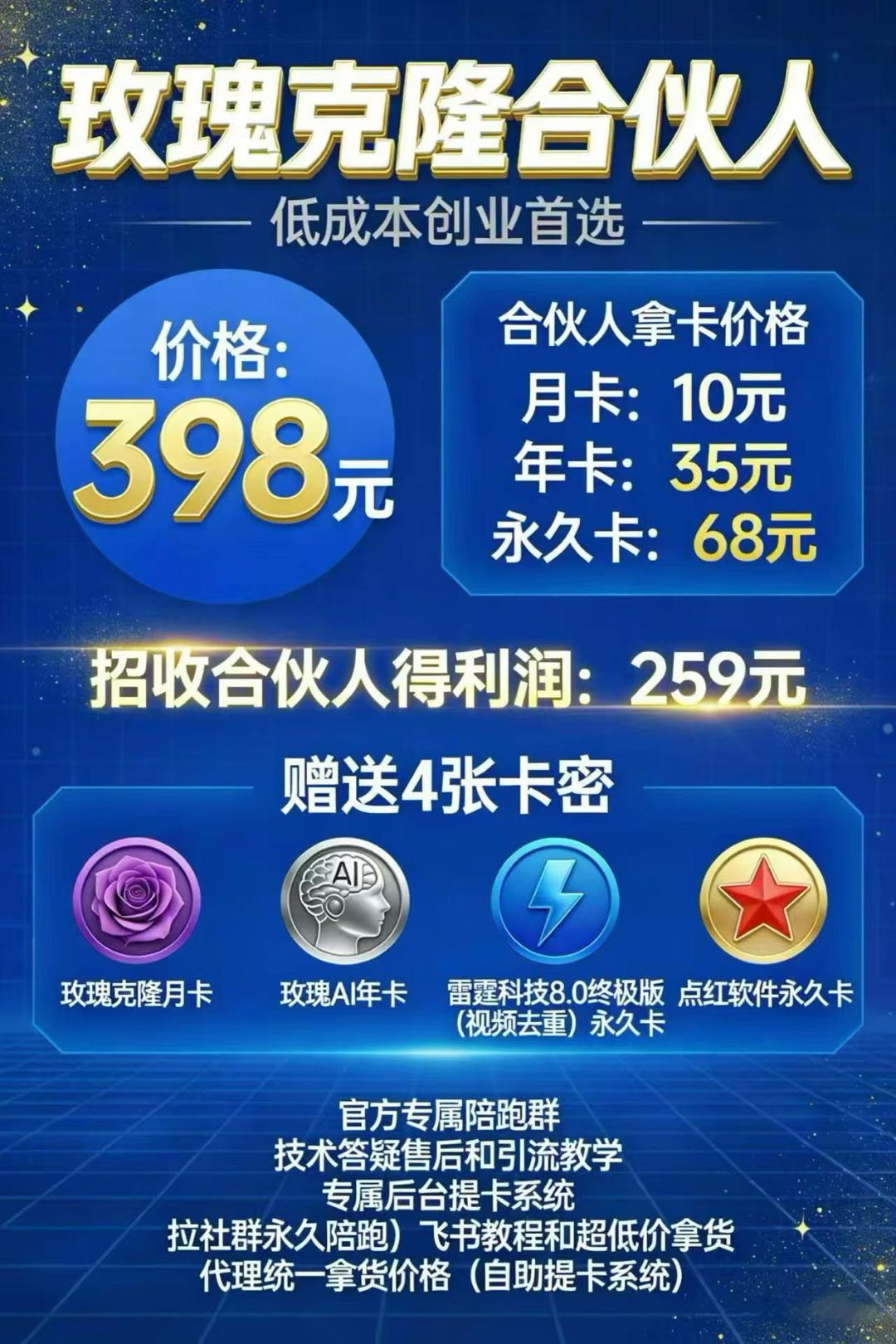 彭先生找合伙人玫瑰ai克隆招代理