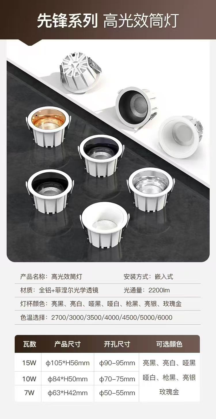 王先生品牌货源筒灯射灯LED各式各样，欢迎联系，大量有货