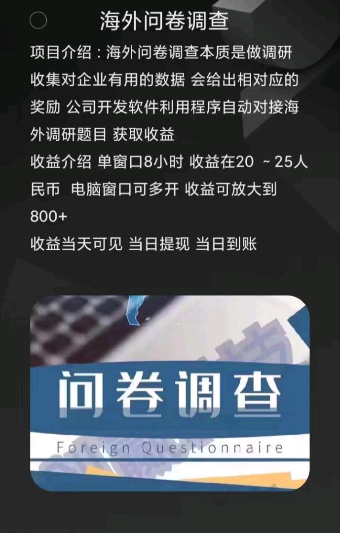 李小刚找合伙人海外问卷调查2.0版本