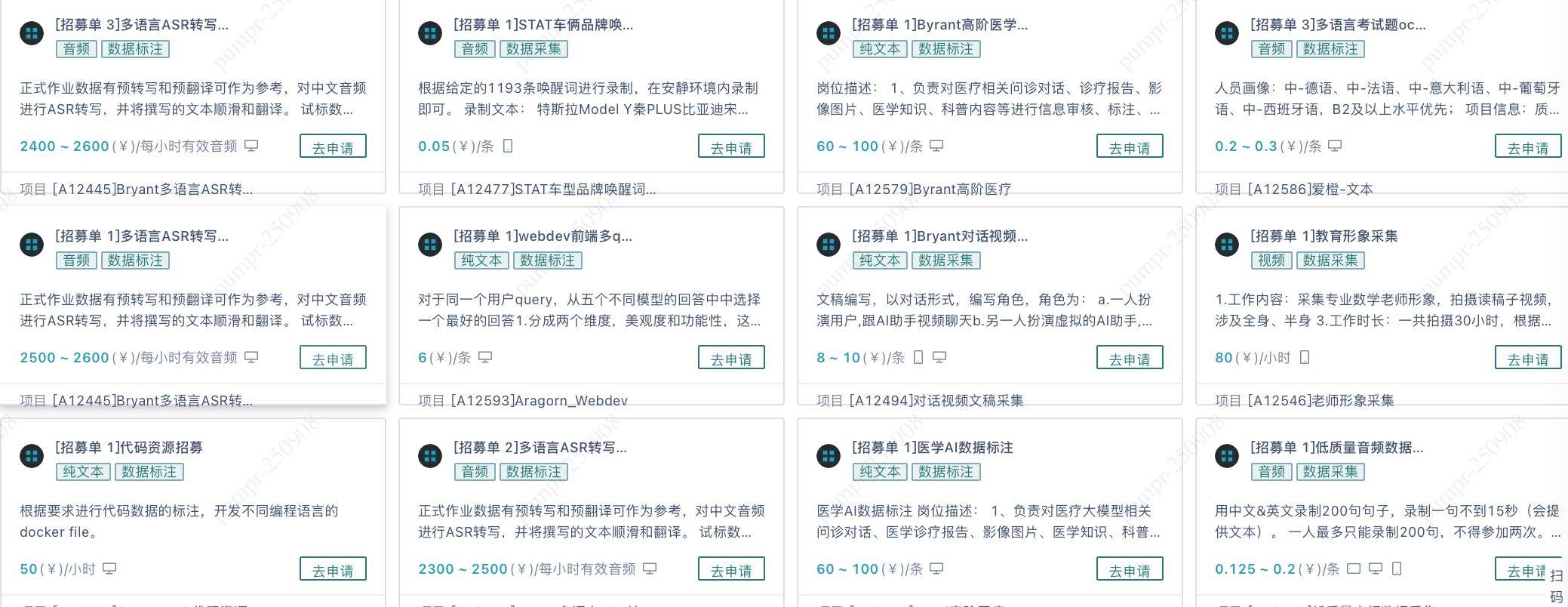 马先生其他供需AI 训练数据，一台电脑，每天4小时