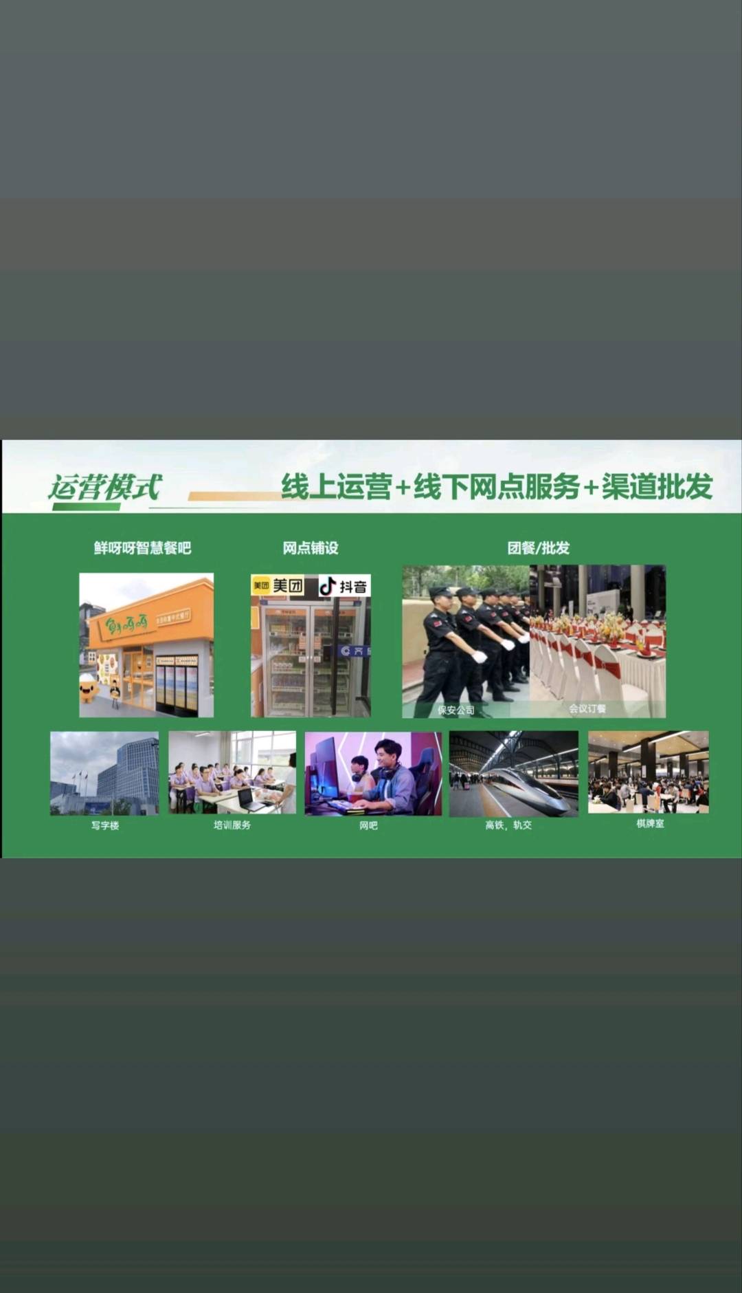 喻春源本公司直营项目 鲜呀呀团餐高频 刚需 粘性强 高复购