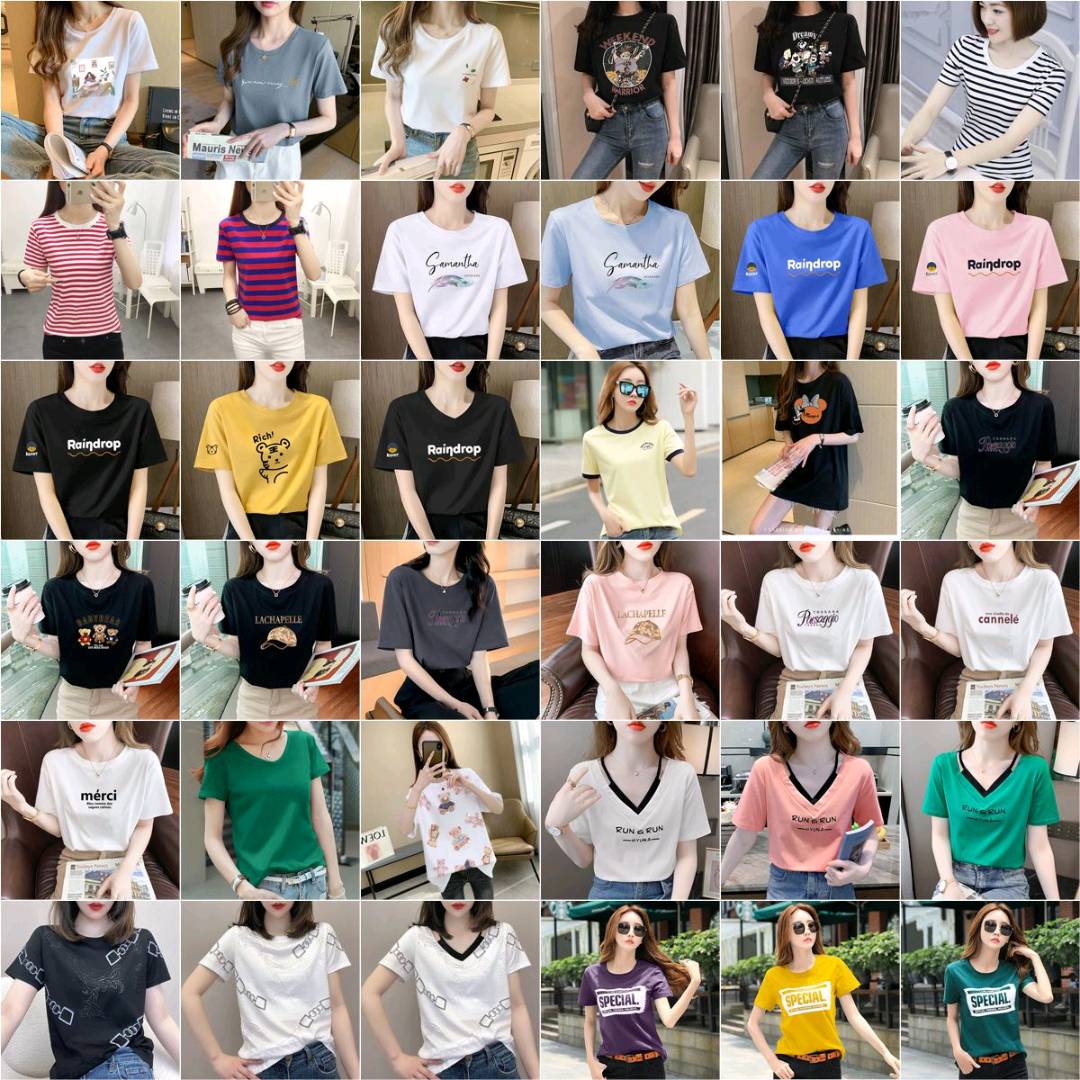 龚卫杰品牌货源女装短袖T恤批发厂家直销清仓库存尾货早夜市摆地摊货源农村赶集
