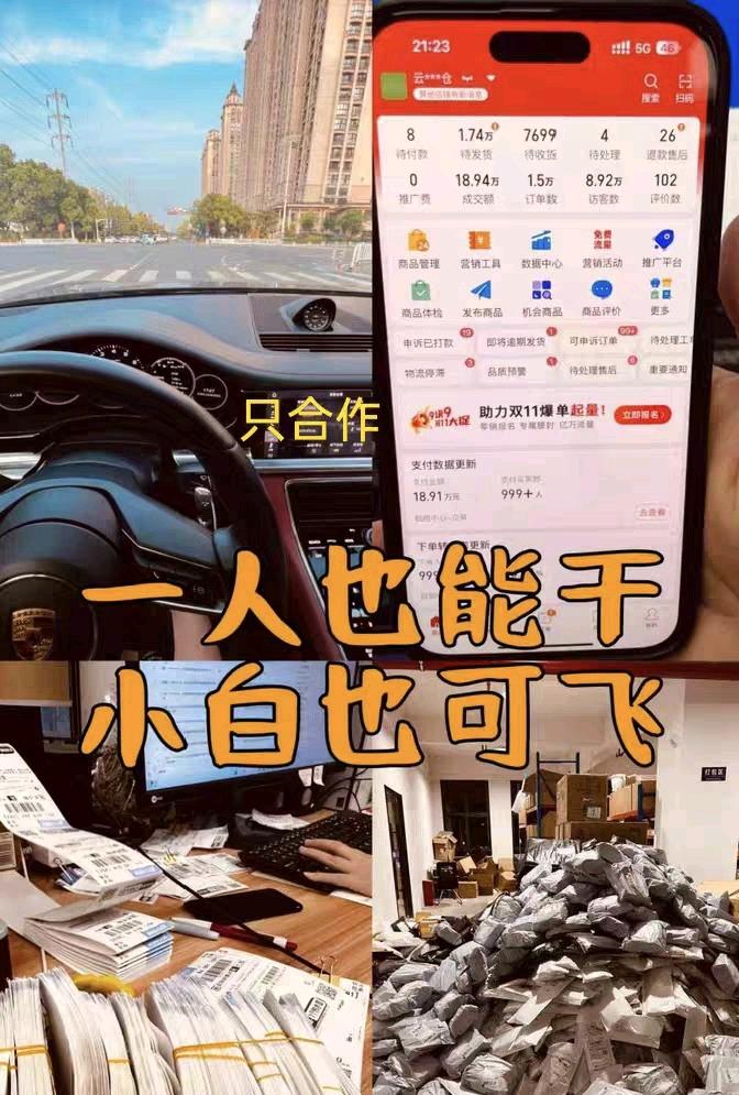 廉先生其他供需京东短视频合伙人分成模式，收益五五分成，有执行力的来