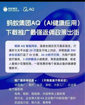 李向飞地推项目蚂蚁集团新款APP，支付宝AQ拉新。10亿推广费全新空白市场