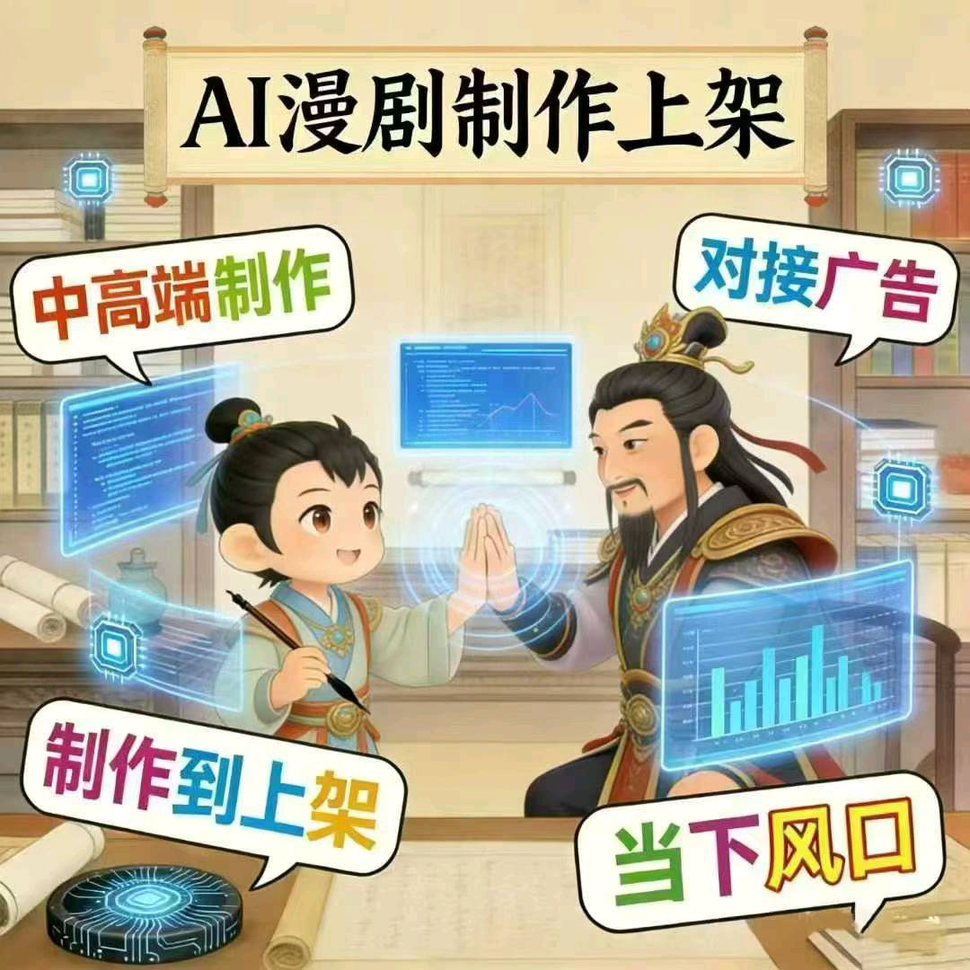 郭先生找合伙人抖音AI漫剧广告变现,预计月收益*