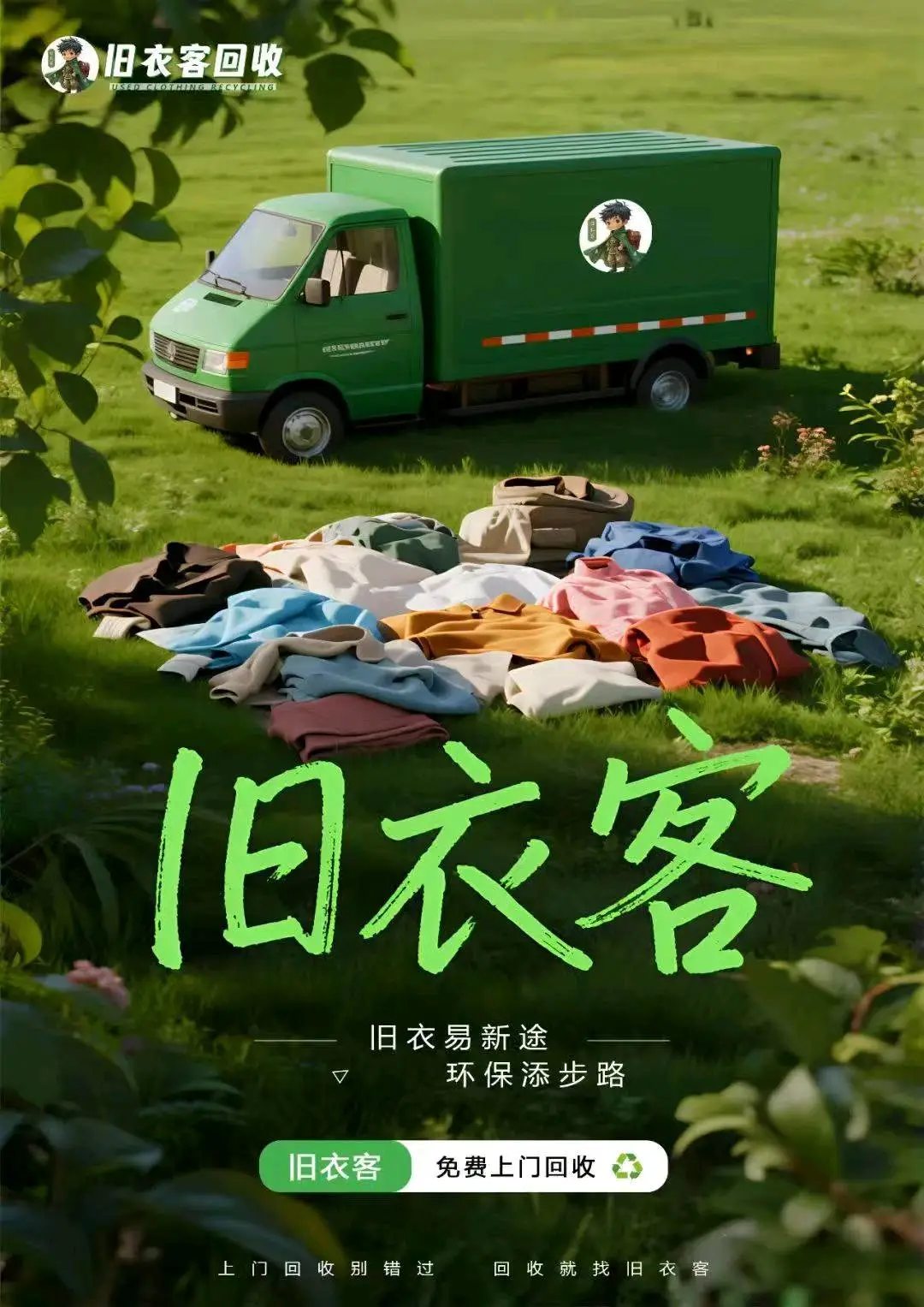 万永民地推项目环保科技,旧衣服回收,顺丰上门回收,全国招代理