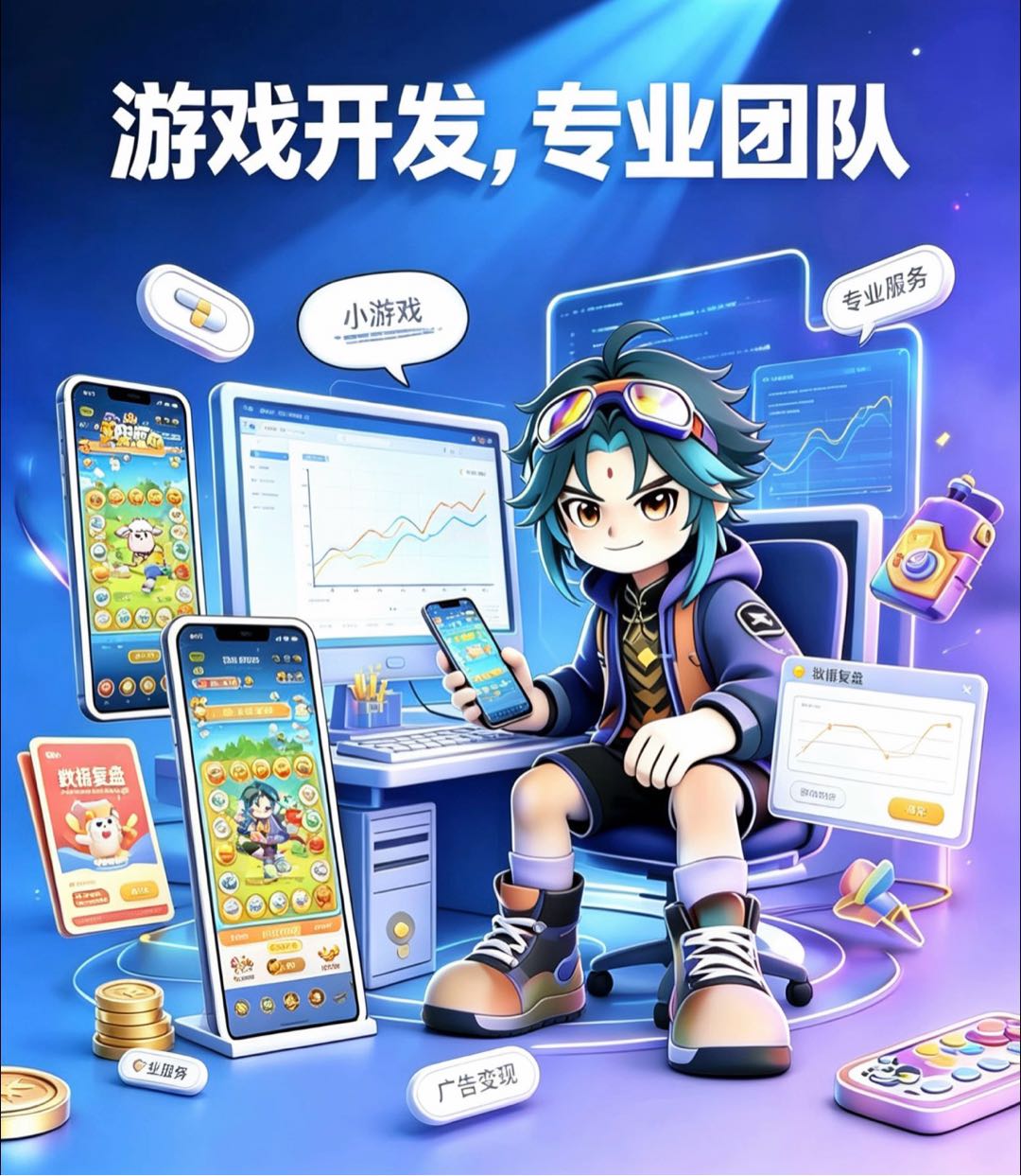 苏女士找合伙人华为小游戏 开发搭建上架+广告变现一站式原创游戏带独立软著
