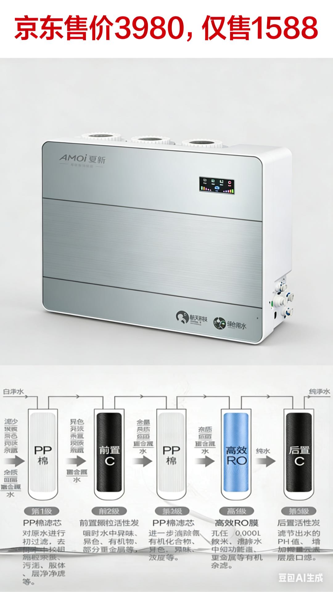 赵鹏飞找合伙人家用RO反渗透净水器工厂直推项目