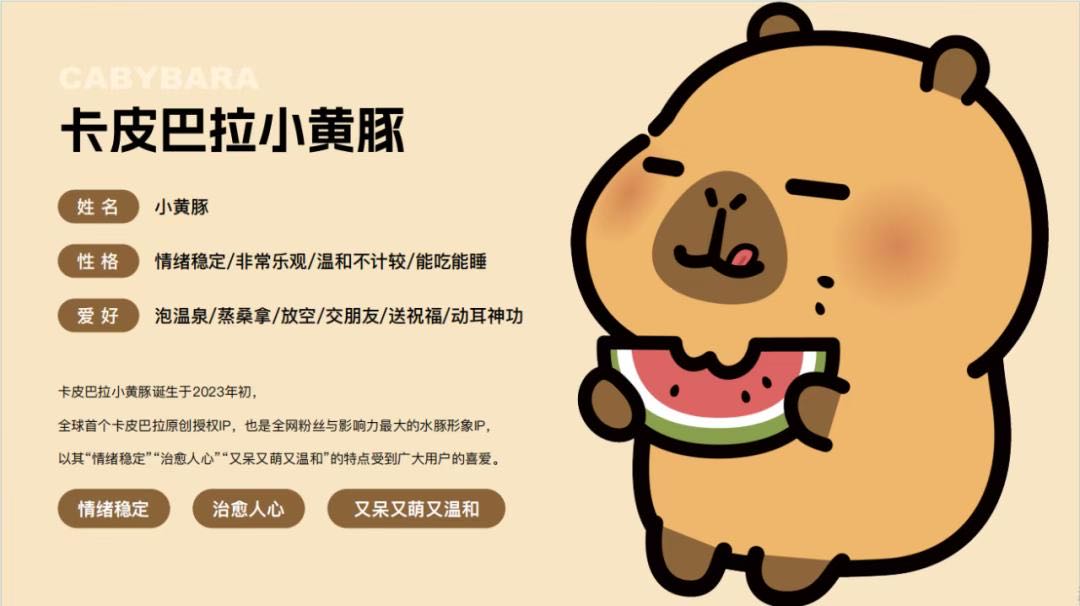 王女士其他供需卡皮巴拉小黄豚IP方授权进行中，欢迎合作建联