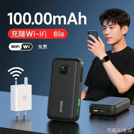 邓先生地推项目充电宝式随身WiFi配送