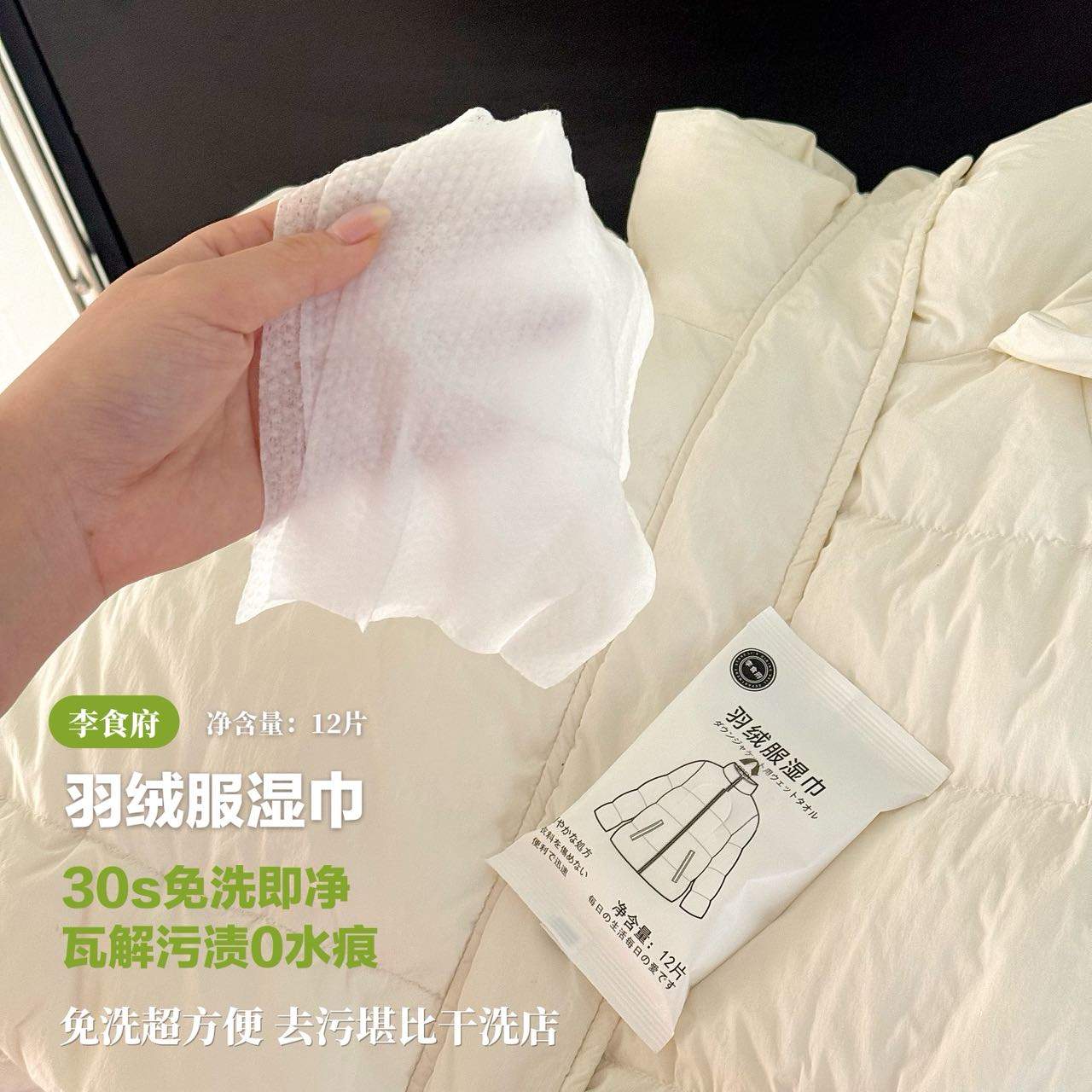 董业清品牌货源李食府羽绒服湿巾