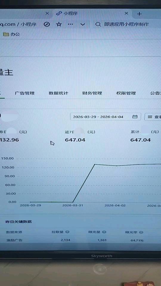 吴宇航找合伙人提供微信小程序制作与广告收益项目,适合个人及工作室