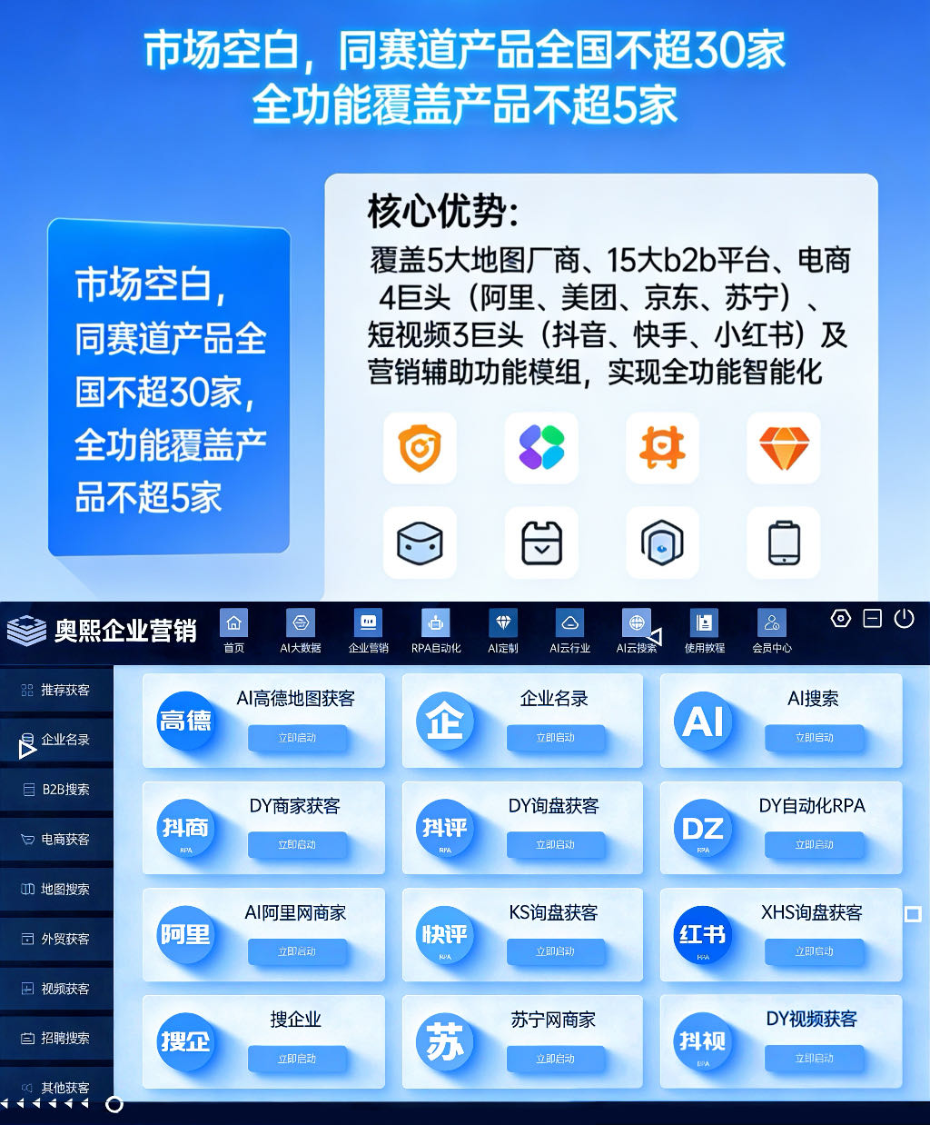 韩庆奥找合伙人营销拓客系统 
