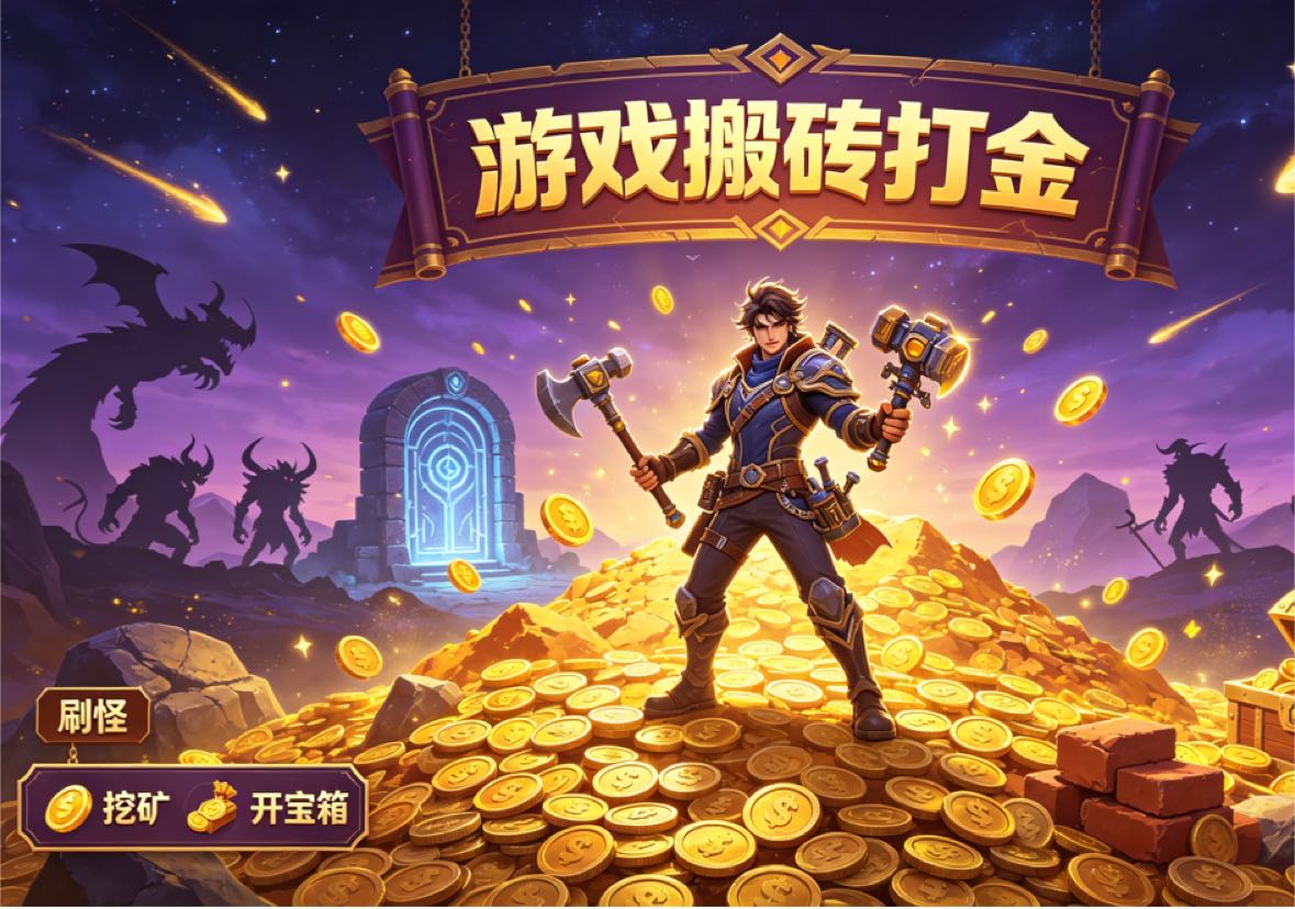 蔡先生找合伙人游戏搬砖搭子招募：闲置手机/电脑即可，新手全程带