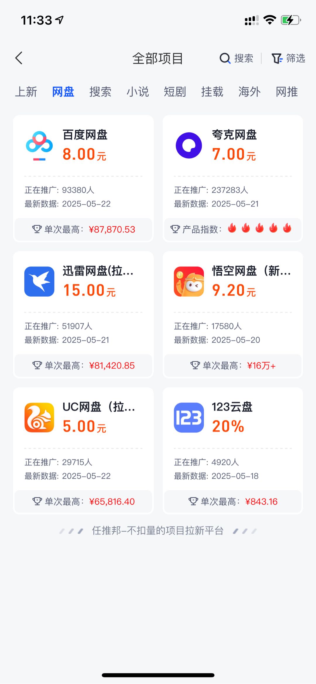 佟恩朋地推项目app 网盘  拉新